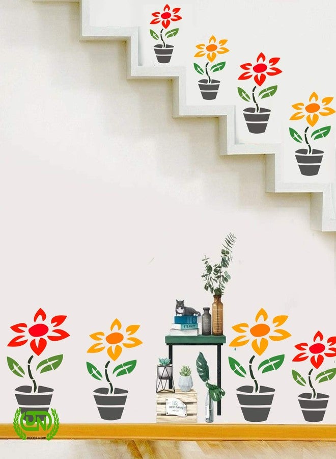 DECORNOW Pot Pattern Reusable DIY Wall Stencil Painting, Suitable for Home Decoration, Wall Decoration Size : (16 inch x 24 inch) - Image 3